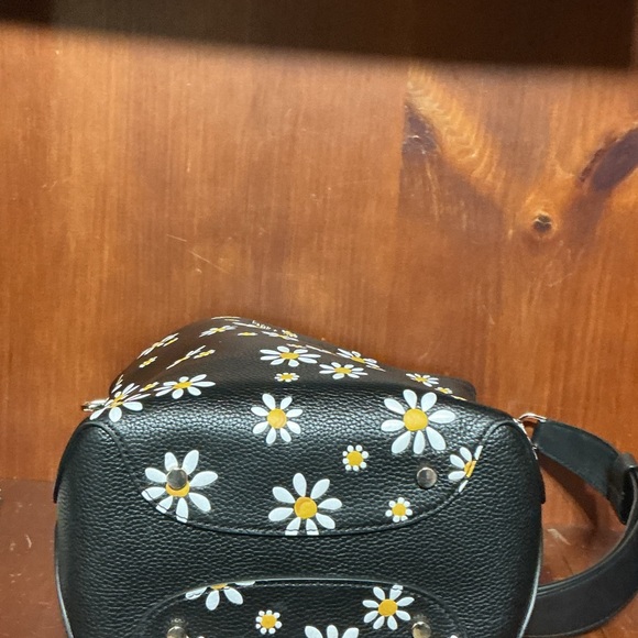 kate spade Black Daisy Print Shoulder Bucket Bag - Picture 7 of 9